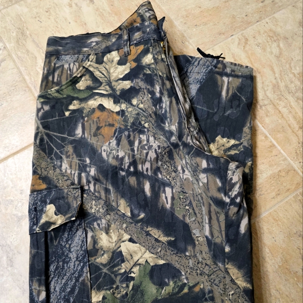 Vintage Camouflage Cargo Pants by Wolf Mountain Wear.